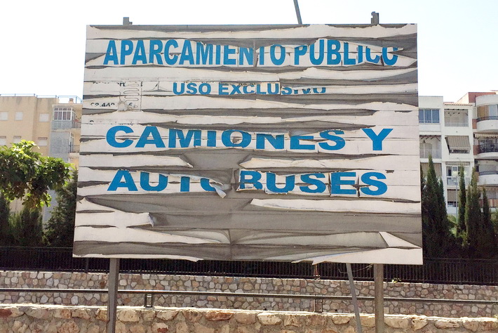 Convergencia A. pide al gobierno de Almucar que tome medidas ante el abandono y deterioro del aparcamiento de camiones del P-4